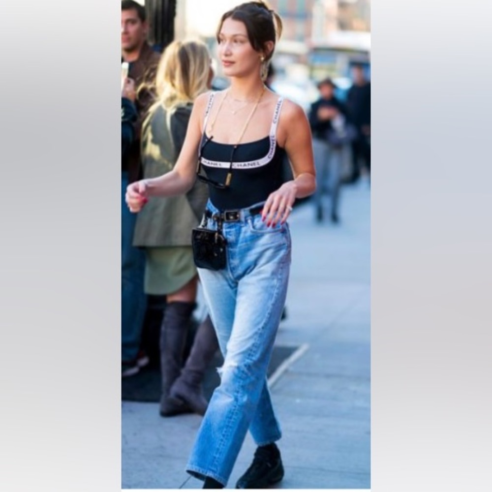 RARE Vintage Levi's 501 XX Button Fly Denim DAD Cropped Jeans Blank Red Tab Y2K